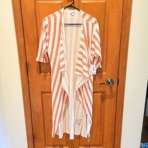 Lularoe Shirley Striped Kimono size S new